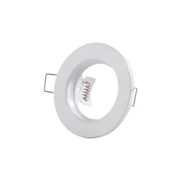 Aro Foco Downlight Circular "Sara" Acero 81mm Blanco