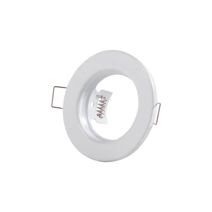 Aro Foco Downlight Circular "Sara" Acero 81mm Blanco Aro Foco Downlight Circular "Sara" Acero 81mm Blanco
