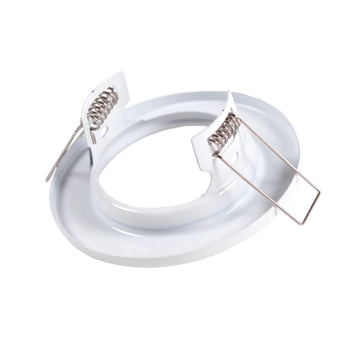 Aro Foco Downlight Circular "Sara" Acero 81mm Blanco Aro Foco Downlight Circular "Sara" Acero 81mm Blanco