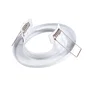 Aro Foco Downlight Circular "Sara" Acero 81mm Blanco