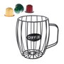 Quttin Organizador Metal para Cápsulas de Café y Tazas