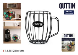 Quttin Organizador Metal para Cápsulas de Café y Tazas
