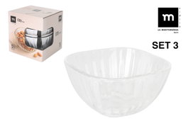 La Mediterranea Set de 3 Boles Edy 270 ml (12 Cajas)