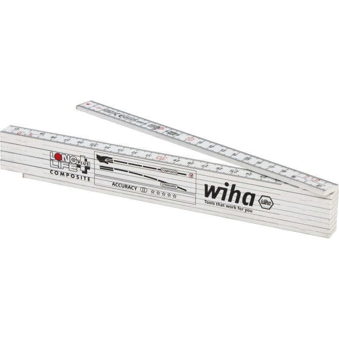 Wiha Folding Rule Longlife Plus Composite 2 m métrico Wiha Folding Rule Longlife Plus Composite 2 m métrico