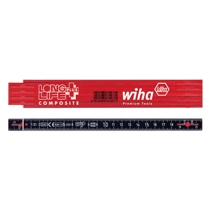 Wiha Folding Rule Longlife Plus Composite 2 m métrico Wiha Folding Rule Longlife Plus Composite 2 m métrico