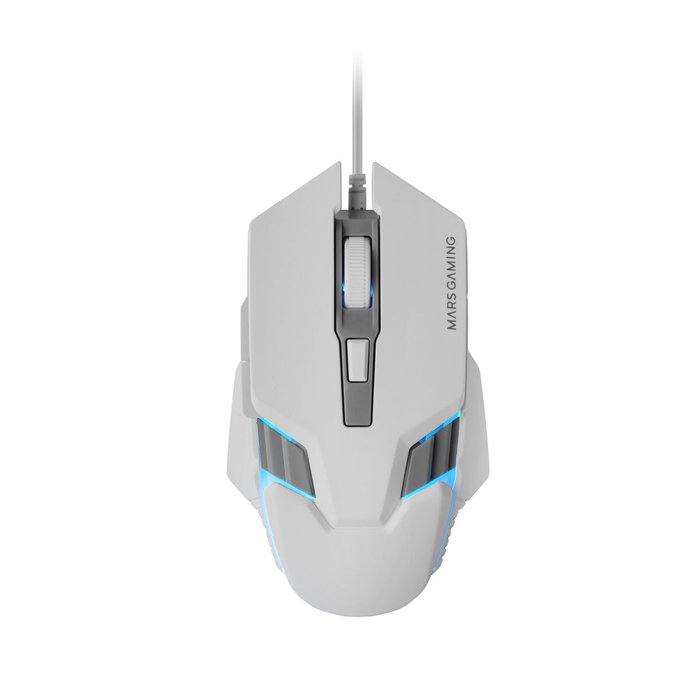 Mars Gaming MM024W Ratón Gaming RGB Blanco 4000 DPI Mars Gaming MM024W Ratón Gaming RGB Blanco 4000 DPI