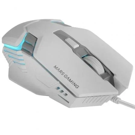 Mars Gaming Ratón Gaming MM024 Blanco Hasta 4000 DPI Precisión Óptica Iluminación RGB Flow Switches Mecánicos Huano Mars Gaming Ratón Gaming MM024 Blanco Hasta 4000 DPI Precisión Óptica Iluminación RGB Flow Switches Mecánicos Huano