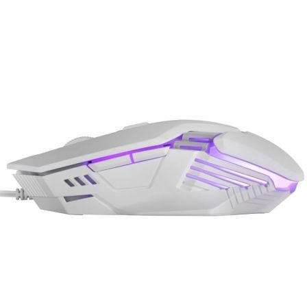 Mars Gaming Ratón Gaming MM024 Blanco Hasta 4000 DPI Precisión Óptica Iluminación RGB Flow Switches Mecánicos Huano Mars Gaming Ratón Gaming MM024 Blanco Hasta 4000 DPI Precisión Óptica Iluminación RGB Flow Switches Mecánicos Huano