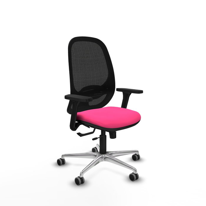 PIQUERAS Y CRESPO Silla de oficina Cilanco Rosa y Negro con mecanismo Sincro/Traslack PIQUERAS Y CRESPO Silla de oficina Cilanco Rosa y Negro con mecanismo Sincro/Traslack