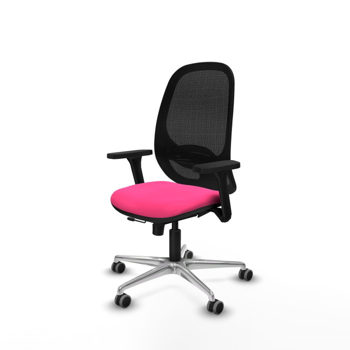 PIQUERAS Y CRESPO Silla de oficina Cilanco Rosa y Negro con mecanismo Sincro/Traslack PIQUERAS Y CRESPO Silla de oficina Cilanco Rosa y Negro con mecanismo Sincro/Traslack