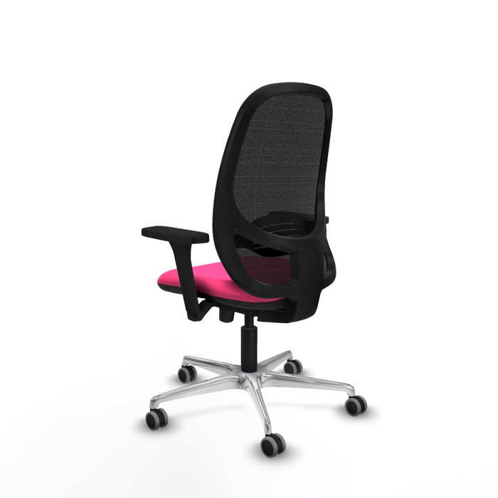 PIQUERAS Y CRESPO Silla de oficina Cilanco Rosa y Negro con mecanismo Sincro/Traslack PIQUERAS Y CRESPO Silla de oficina Cilanco Rosa y Negro con mecanismo Sincro/Traslack