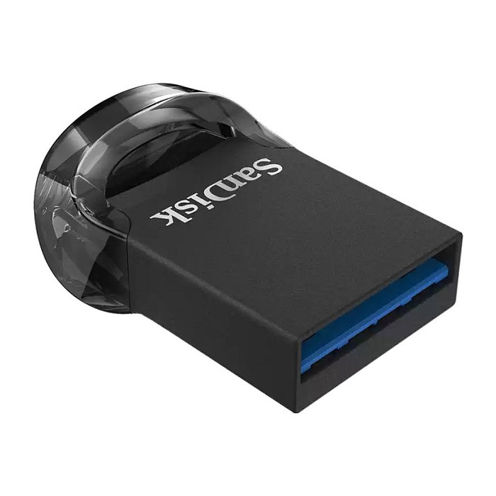 SanDisk Ultra Fit USB 3.1 32 GB - Unidad USB tipo A sin tapa, velocidad 130 MB/s, negro - Pack de 3