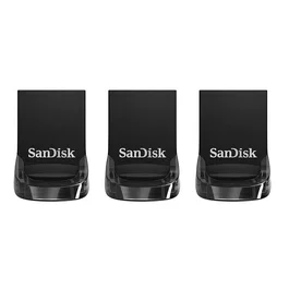 Sandisk Ultra Fit USB 32 GB Negro - Paquete de 3