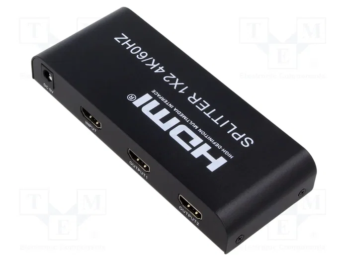 QOLTEC Divisor HDMI 2.0 Negro