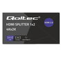Qoltec 51797 divisor hdmi activo 2 x hdmi 4k x 2k 6gb/s 60hz