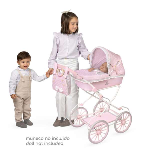 Decuevas Coche de Muñeca Plegable con Sombrilla y Bolso - para Muñecas de hasta 48 cm Decuevas Coche de Muñeca Plegable con Sombrilla y Bolso - para Muñecas de hasta 48 cm