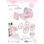 Decuevas Coche de muñeca Sophie plegable con sombrilla y bolso
