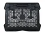 Conceptronic THANA06B Almohadilla de Refrigeración para Portátil con 2 Ventiladores USB 125mm, Luz LED Azul, Compatible hasta 15.6 Pulgadas