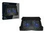 Conceptronic THANA06B Almohadilla de Refrigeración para Portátil con 2 Ventiladores USB 125mm, Luz LED Azul, Compatible hasta 15.6 Pulgadas