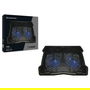 Conceptronic THANA06B Base Refrigeradora para Portátil 15.6" con 2 Ventiladores de 12.5cm, USB, Negro y Azul