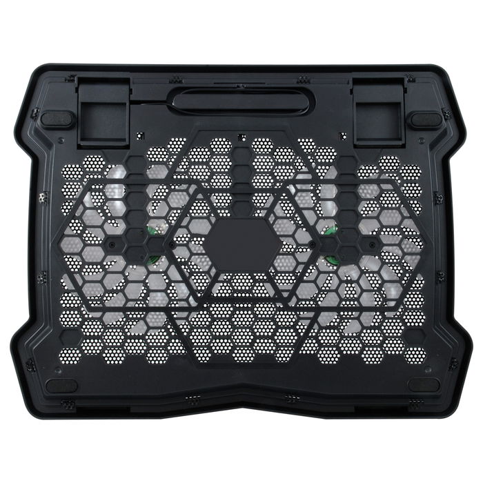 Conceptronic THANA06B Base Refrigeradora para Portátil 15.6" con 2 Ventiladores de 12.5cm, USB, Negro y Azul