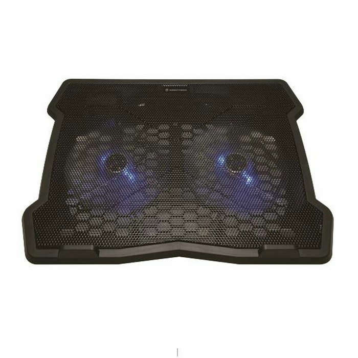 Conceptronic THANA06B Base de refrigeración para portátiles con 2 ventiladores y luz azul