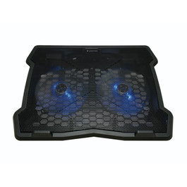 Conceptronic THANA06B Base de refrigeración para portátiles con 2 ventiladores y luz azul
