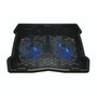 Conceptronic THANA06B Base de refrigeración para portátiles con 2 ventiladores y luz azul