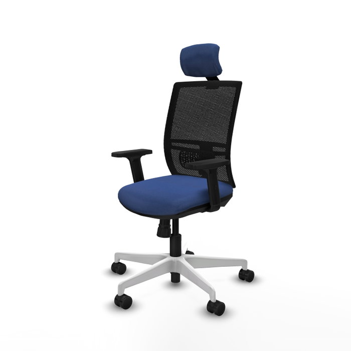 PIQUERAS Y CRESPO Silla de oficina Yunquera con mecanismo Sincro, Azul marino y Negro PIQUERAS Y CRESPO Silla de oficina Yunquera con mecanismo Sincro, Azul marino y Negro
