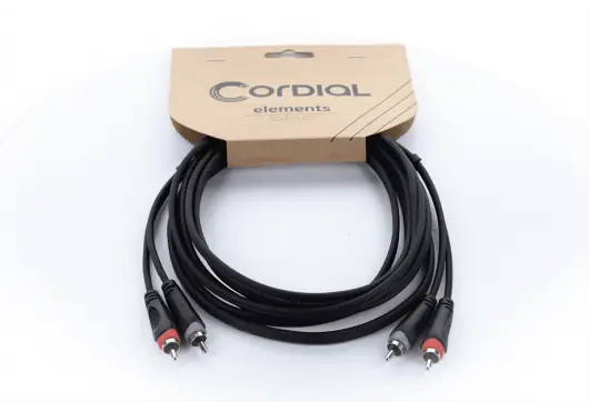 Cordial Cable De Audio Dual Rca/Rca 1 M