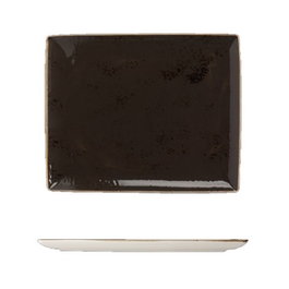 Steelite Craft Fuente Rectangular Gris, 33x27 cm (Set de 6)