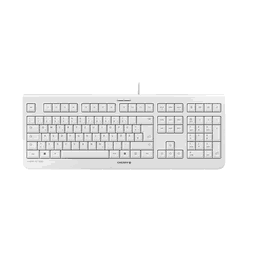 Cherry KC1000 Teclado alámbrico USB QWERTZ Alemán de tamaño completo, gris para oficina. Compatible con PC/Servidor