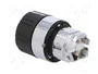SCHNEIDER ELECTRIC Interruptor rotativo Harmony XB4 de 22mm, 1 posición estable, negro