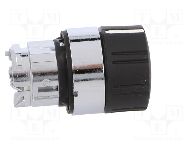 SCHNEIDER ELECTRIC Interruptor rotativo Harmony XB4 de 22mm, 1 posición estable, negro