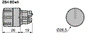 SCHNEIDER ELECTRIC Interruptor rotativo Harmony XB4 de 22mm, 1 posición estable, negro