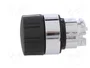 SCHNEIDER ELECTRIC Interruptor rotativo Harmony XB4 de 22mm, 1 posición estable, negro