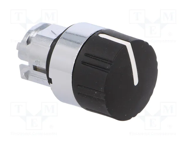SCHNEIDER ELECTRIC Interruptor rotativo Harmony XB4 de 22mm, 1 posición estable, negro