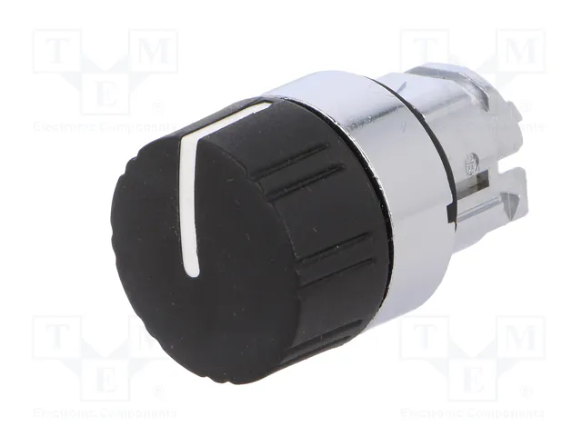 SCHNEIDER ELECTRIC Interruptor rotativo Harmony XB4 de 22mm, 1 posición estable, negro