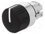 SCHNEIDER ELECTRIC Interruptor rotativo Harmony XB4 de 22mm, 1 posición estable, negro