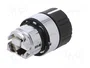 SCHNEIDER ELECTRIC Interruptor rotativo Harmony XB4 de 22mm, 1 posición estable, negro