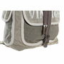 Mochila Casual DKD Home Decor Estrella Vintage Gris Algodón Piel (30 x 17 x 44 cm)