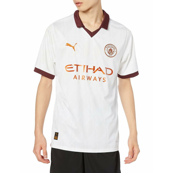 Camiseta de Fútbol de Manga Corta Hombre Puma Manchester City Away Blanco