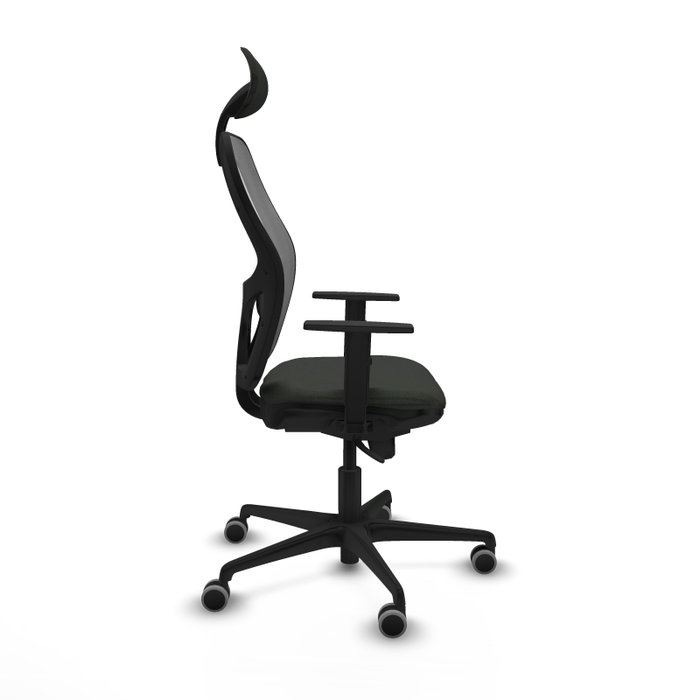 PIQUERAS Y CRESPO Silla de oficina Jorquera con mecanismo Sincro, Negro y Gris PIQUERAS Y CRESPO Silla de oficina Jorquera con mecanismo Sincro, Negro y Gris
