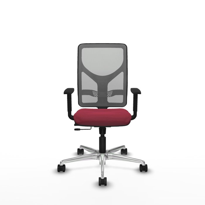 PIQUERAS Y CRESPO Silla de oficina Motilla Granate y Gris PIQUERAS Y CRESPO Silla de oficina Motilla Granate y Gris