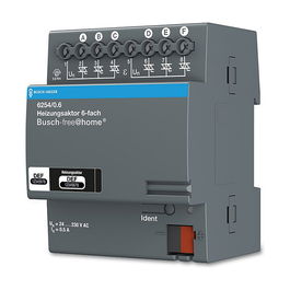 BUSCH JAEGER BJ 6254/0.6 Accionador Termostático 6 Canales Busch-free@home