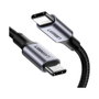 Ugreen Cable USB-C a USB-C 70427, 1 m, 100 W, Negro/Plata