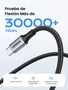 Ugreen Cable USB-C a USB-C 70427, 1 m, 100 W, Negro/Plata