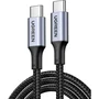 Ugreen Cable USB-C a USB-C Reforzado 100W Carga Rápida 1m Negro UGR6957303874279