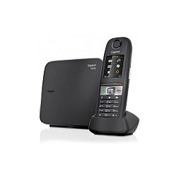 Gigaset E630 Teléfono DECT con Altavoz, Identificador de Llamadas y Conexión Inalámbrica, Color Negro