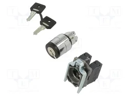 SCHNEIDER ELECTRIC Interruptor Rotativo con Llave Harmony XB4 22mm Negro